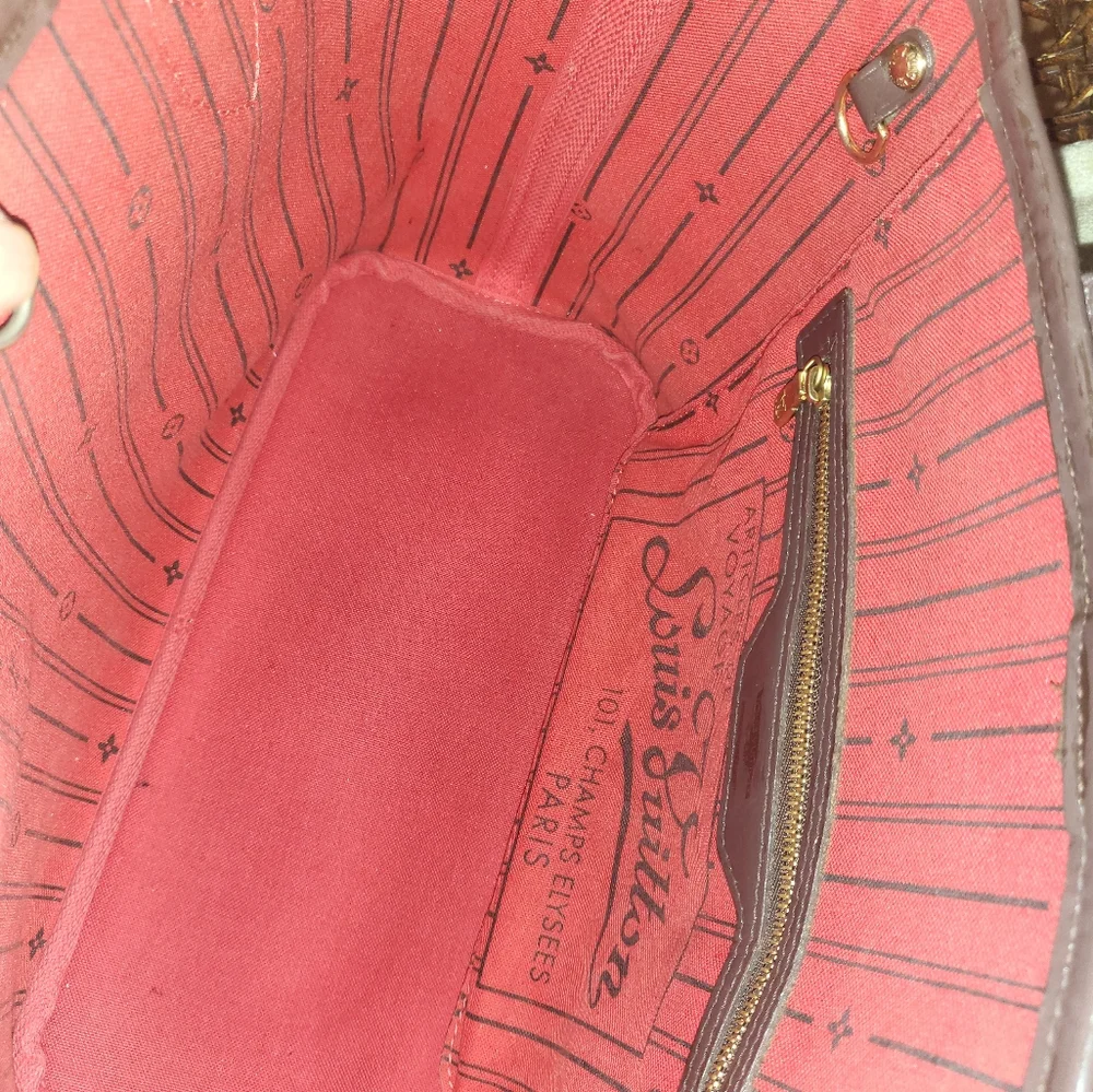 (SOLD)Authtnic Louis Vuitton Damier ebene neverful Pm - Picture 4 of 16